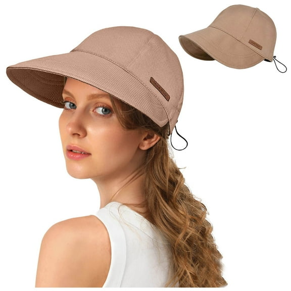 Hauaitttt Womens Sunshade Hat Sun Hat Outdoor Sun Shading and Sun Tongue Hat Hiking Hat for Men Womens Beach Small Floppy Hat World of Hat Beach Floppy Hats Fascinated Hat for Women Hat Natural Mud