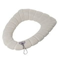 thumbnail image 2 of Cagogo under $5 Toilet Seat Cover, Thickened Toilet Seat Cover with Handle, Elastic Knitted Bathroom Mat, Washable Universal Toilet Ring Protector, Soft Comfortable Toilet Seat Cover, 2 of 6