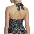 thumbnail image 2 of Women's Pour Moi 3907 Hot Spots Halter Underwire Tankini Swim Top (Black/White 38D), 2 of 2