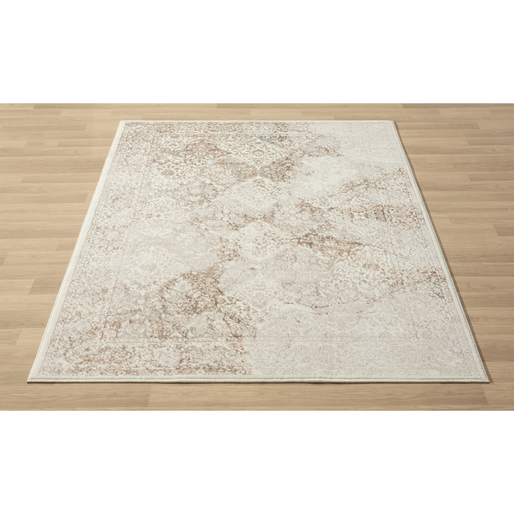Harlow Hill Bethany 5' x 7' Beige/Cream Diamond Durable Indoor Area Rug
