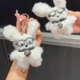 thumbnail image 3 of Milue Sweet Dogs Keychain Cute Glasses Puppy Keyring for Women Fashion Pendant, 3 of 6