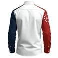 thumbnail image 4 of Mens 250th Anniversary USA Shirt American Flag Button Down Shirts Long Sleeve Slim Fit Patriotic T-shirt, 4 of 4