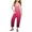 Hot Pink, variant on Girls Jumpsuit Summer Print V Neck Sleeveless Romper Loose Fit Casual With Pockets Teens Juniors Lightweight Cute Dailywear 13-14 Years
