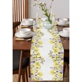 thumbnail image 2 of Yellow Spring Floral Table Runner Watercolor Summer Botanical Elegant Tablerunners 13 x 60 Inch, Table Decorations Tabletop Scarf for Summer Gathering Holiday Farmhouse Kitchen Dining Decor, 2 of 6