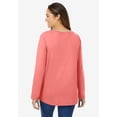 thumbnail image 2 of Woman Within Plus Size Perfect Long-Sleeve V-Neck Tee, 2 of 6
