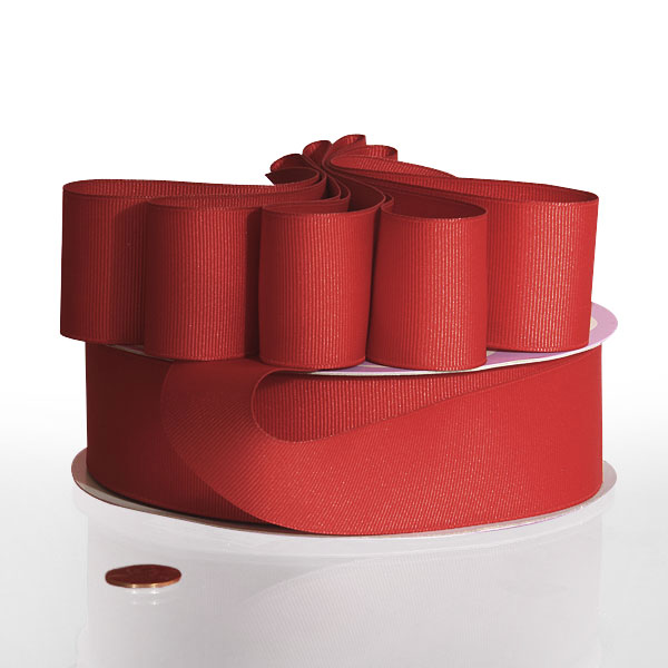 Red Grosgrain Ribbon Width 7/8" by Paper Mart