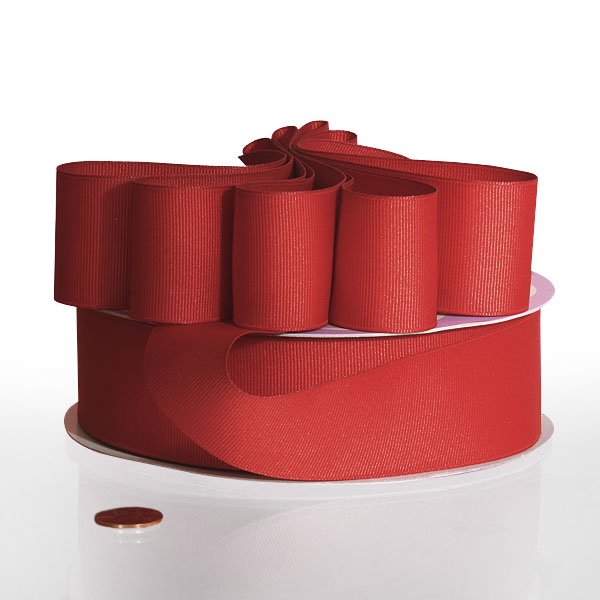 Red Grosgrain Ribbon Width 7/8" by Paper Mart