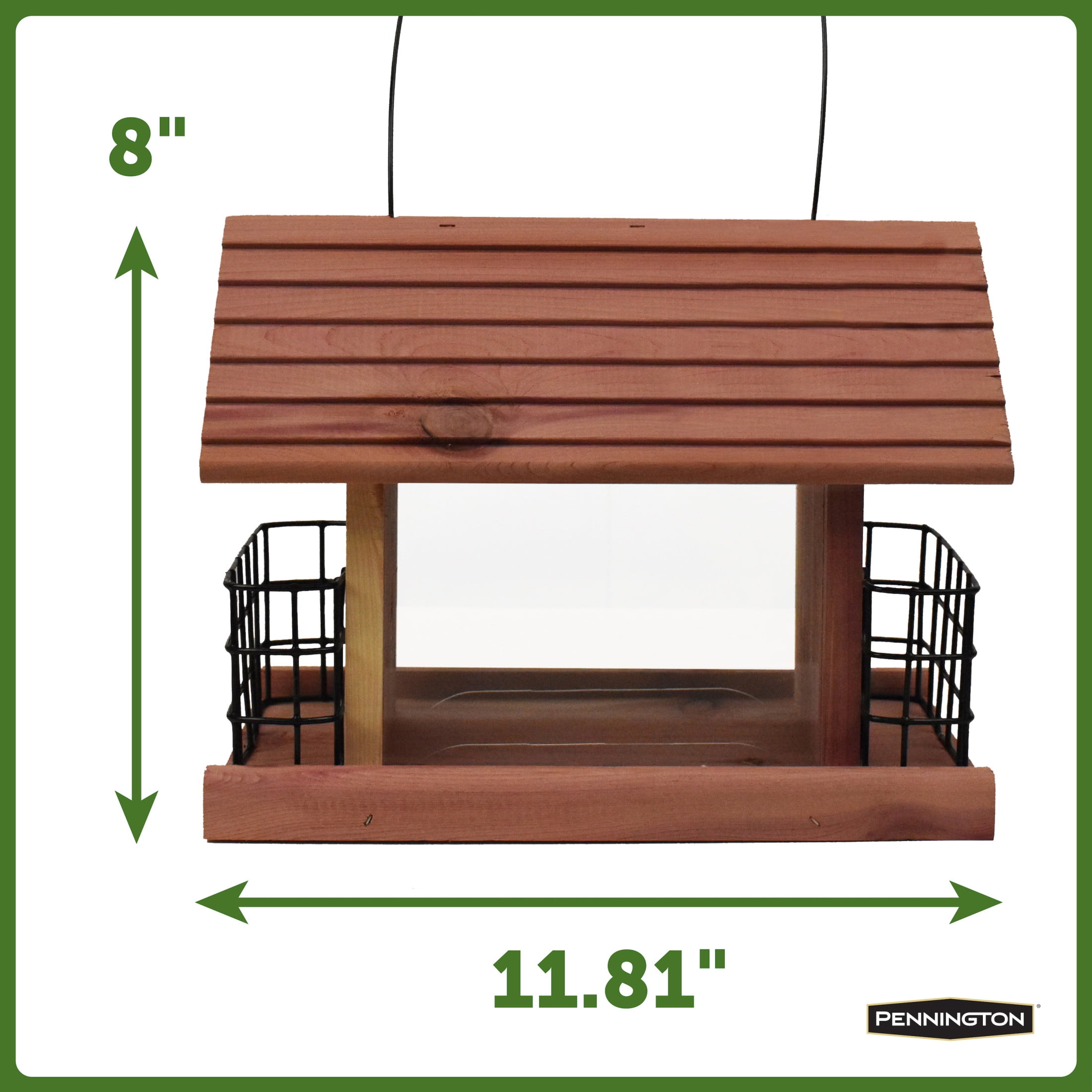 Pennington Cedar Grand Snack Shack Bird Feeder 3.75 Pounds