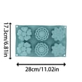 thumbnail image 2 of Mini Border Flower Cake Chocolate Hard Candy Metal Valentine Day Chocolate Baking Set for Teens with Storage Small Rectangular Baking Pan Stainless Steel 13 X 9 Baking Pan, 2 of 3