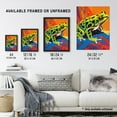 thumbnail image 4 of Frog Vibrant Bathroom Painting Animal Portrait With Bold Colours Unframed Wall Art Print Poster Home Decor Premium, 4 of 5
