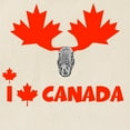 thumbnail image 4 of CafePress - I Love Canada Canadian Moose Tote Bag - Unisex Canvas Tote Bag, Beige, 1-Piece, 4 of 8