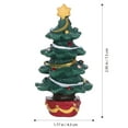 thumbnail image 2 of OUNONA Compact Resin Christmas Tree Tabletop Ornament for Holiday Celebration, 2 of 8