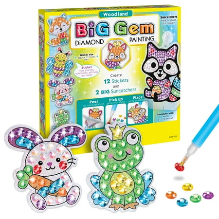 UPC: 0092633314111 | Creativity for Kids Big Gem Diamond Painting Woodland- Child  Beginner Craft Kit for Boys and Girls