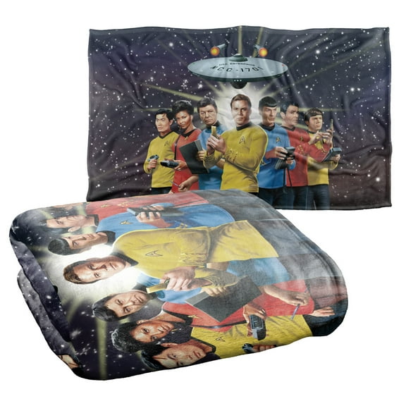 Star Trek Original Crew Silky Touch Super Soft Throw Blanket 36" x 58"