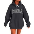 thumbnail image 3 of Simua Oversized Hoodies for Women Drawstring Hooded MAMA Printed Basic Soft Sweatshirts Tops Fall Winter Trendy Outfits, 3 of 6