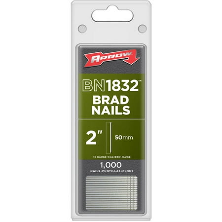 Arrow Fastener 2" 18 Gauge Brad Nails, 2