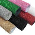 thumbnail image 2 of Rollo de cuero sintético navideño con purpurina gruesa de 46x135cm, tela sintética brillante para coser lazos para el cabello, fabricación de joyas, accesorios DIY, 2 of 4