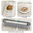 thumbnail image 5 of SNGMN Refillable Plastic Wrap Dispenser with Cutter for Cling Film, Aluminum Foil, Baking Paper, White Gray Beige, 5 of 8