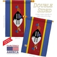 thumbnail image 3 of Breeze Decor 08289 Swaziland 2-Sided Vertical Impression House Flag - 28 x 40 in., 3 of 4