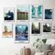 thumbnail image 2 of Póster de pintura al óleo sobre lienzo HD con diseño de castillo de Hogwarts, película, arte de pared retro simple escandinavo, impresión para decoración del hogar, dormitorio y sala de estar, 2 of 5