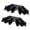 Black, variant on YAHHU 2Pcs White Gutter Downspout Diverter Rainwater Dispersal Extension Kit Outdoor Rain Disperser Splash Block Plastic Roof Accessories 6.3 inches / 16 cm