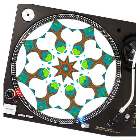 KuzmarK™ 12" DJ Turntable Slipmat - Miami Snowflake DJ