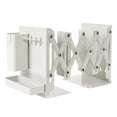 thumbnail image 1 of Tall Heavy Duty Metal Adjustable Bookends Organizer With Removable Pen Holder Tray And Hook For Desk Home Library, 1 of 4