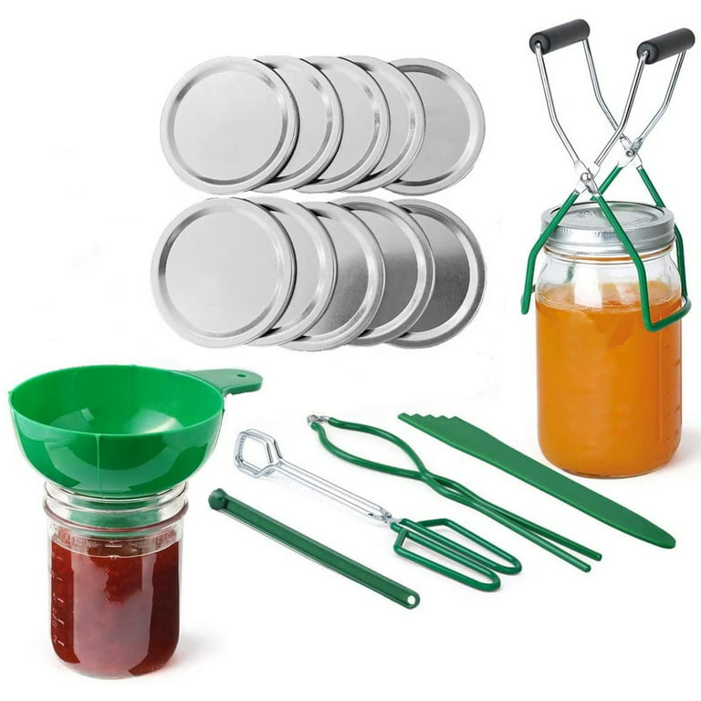 Stainless Steel Canning Set 7Pcs Canning set kit Canning Tools Set with  Canning Rack Canning Tonga Jar Lifter Durable Multifunctional Canning Kit  for Canning Pot Home 
