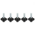 thumbnail image 1 of Ergonomic Plastic Triangular Head Thumb Screws Kit - M10 Thread, 30mm Length, 5-Pack - Effort-Saving Hand-Twist Design, Clear Thread Pattern, Eco-Friendly & Durable Fastening Accessories for Various, 1 of 6