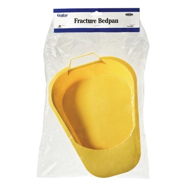 GF HEALTH PRODUCTS 2302-B FRACTURE BEDPAN G0LD- HANGING GRAFCO, INDIVIDUALLY WRAP