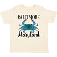 thumbnail image 3 of Inktastic Baltimore Maryland Vacation Blue Crab Boys or Girls Toddler T-Shirt, 3 of 5