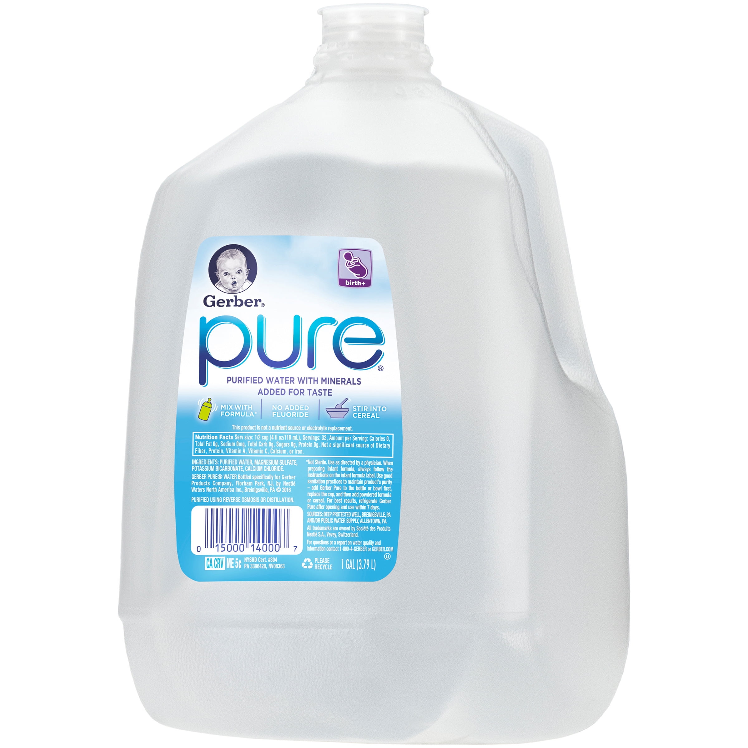 Gerber pure store baby water
