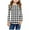 White, variant on Odeerbi Kids Boys Girls Long Sleeve Shirt Fall Winter Plaid Base Layer Undershirt Cute Print Shirts Crewneck Tops Dressy Casual Blouses Kids Clothes Green