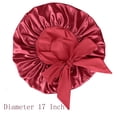 thumbnail image 4 of Satin Bonnet Silk For Hair Sleeping, Women Tie Bonnets Adjustable Night Cap Jumbo Size Comfortable Wide Band for Braids Curly Long Hair, 4 of 6
