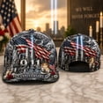 thumbnail image 2 of 9/11 Hat Never Forget Hats Patriotic Never Forget Memorial Baseball Cap Retro 9/11 25th Anniversary Hat for Women Men, 2 of 5