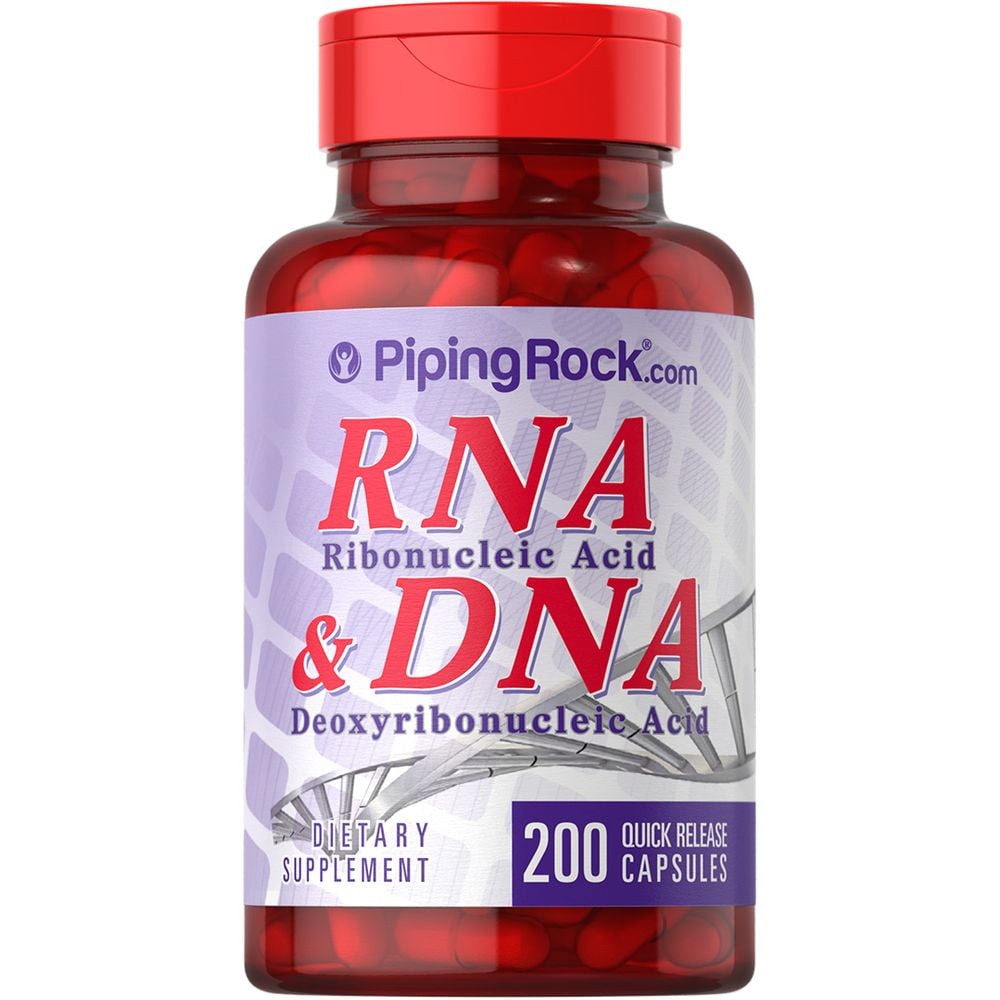 RNA DNA Supplement 200 Capsules Ribonucleic Acid & Deoxyribonucleic