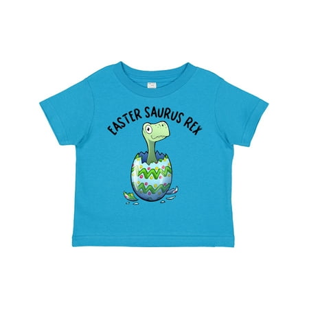 

Inktastic Easter Saurus Rex DInosaur Hatching Easter Egg Gift Toddler Boy or Toddler Girl T-Shirt