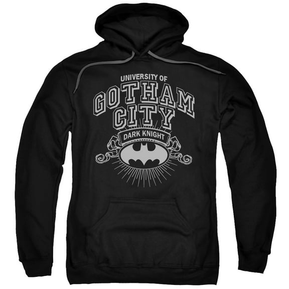 Batman Men's University Of Gotham Hooded Sweatshirt Medium Black