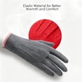 thumbnail image 6 of Btomtd Unisex Winter Gloves with Brushed Fleece Thermal Lining, Cold Proof Touchscreen Warm Gloves for Cycling, Travel, Windproof Driving and Outdoor Sports, Pink, 6 of 9