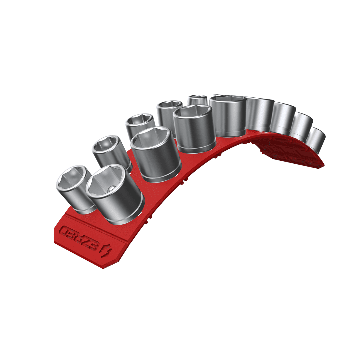 EZ Red WR1500 Magnetic Wrench Holder/Organizer (15 Piece), Red