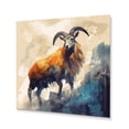 thumbnail image 2 of Designart "Capricorn in the Celestial Realm II" Animals Metal Art Print, 2 of 5