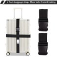 thumbnail image 2 of ShenMo 2 Pack Luggage Strap Adjustable Suitcase Strap with ID Tag, Travel Accessories Suitcase Strap for Secure Closure, 2 of 5
