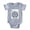 Heather Gray, variant on CafePress - Cute Element Lithium Li - Cute Infant Baby Football Bodysuit