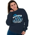 thumbnail image 3 of Michigan Is Great MI Lakes Pride Sweatshirt for Men or Women Brisco Brands M, 3 of 6