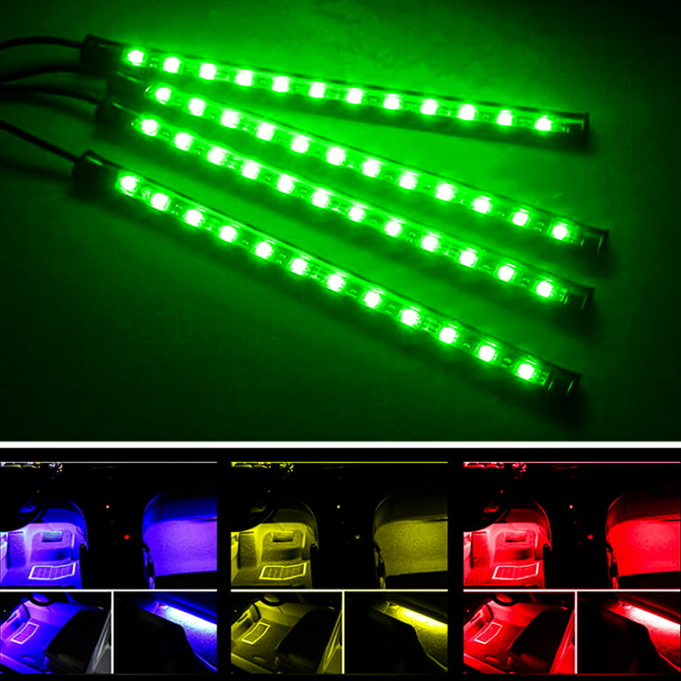 Luces interiores del coche USB Multicolor Led Strip Light, luces
