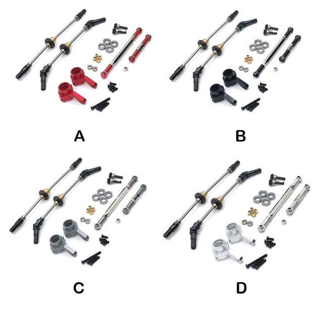 Differential Set Multicolored Workmanship Handy Installation Front Axle Rear Shaft Craftsmanship Upgraded Fittings Multipurpose Silver