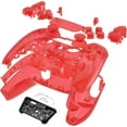 thumbnail image 5 of eXtremeRate Full Set Housing Shell with Buttons Touchpad Cover, Clear Red Custom Replacement Decorative Trim Shell Front Back Plates for ps5 Controller BDM-030/040, 5 of 6