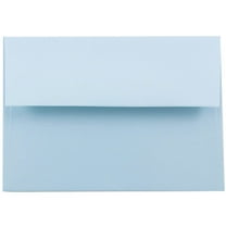 JAM Paper & Envelope 4Bar A1 Envelopes, 3 5/8 x 5 1/8, Baby Blue, 50/Pack