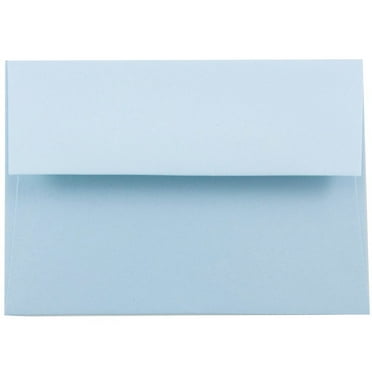 JAM Paper & Envelope 4Bar A1 Envelopes, 3 5/8 x 5 1/8, Baby Blue, 25/Pack