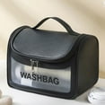 thumbnail image 2 of Lightweight Transparent Makeup Organizer Portable Travel Cosmetic Pouch For Daily Storage, 2 of 5